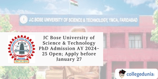 JC Bose University of Science & Technology PhD Admission AY 2024-25 Open; Apply before January 27